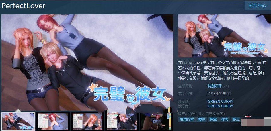 完美女友（PerfectLover） V1.21 官中步兵版+存档 3D互动游戏-次元小屋