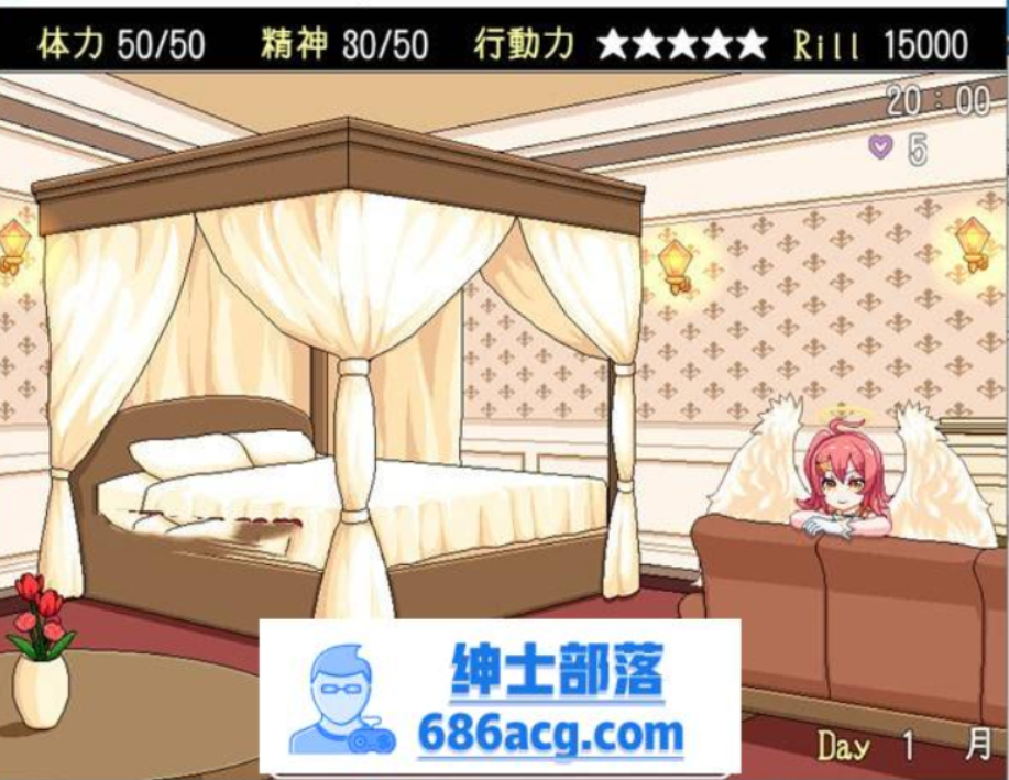 图片[3]-【养成SLG/汉化/动态】[像素风]与天使的同居生活 云翻汉化+原版补丁【新作/PC /300M】-次元小屋