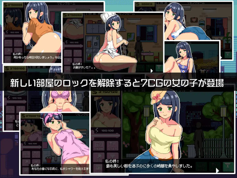 图片[3]-【养成SLG/日常生活/像素全动态/PC】与姐姐同住 V1.0 机翻汉化【400MB】-次元小屋